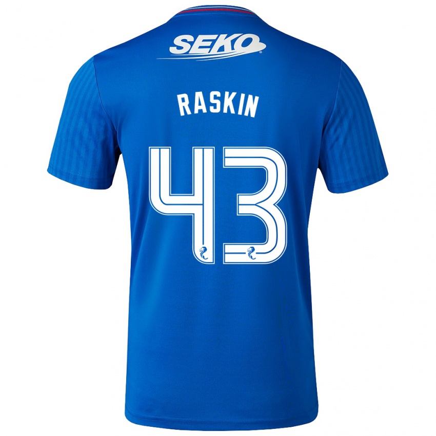 Kvinder Nicolas Raskin #43 Blå Hjemmebane Spillertrøjer 2023/24 Trøje T-Shirt