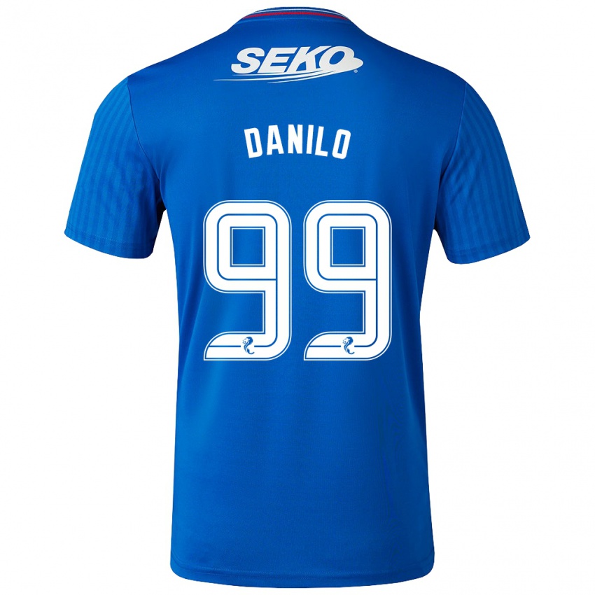 Kvinder Danilo #99 Blå Hjemmebane Spillertrøjer 2023/24 Trøje T-Shirt