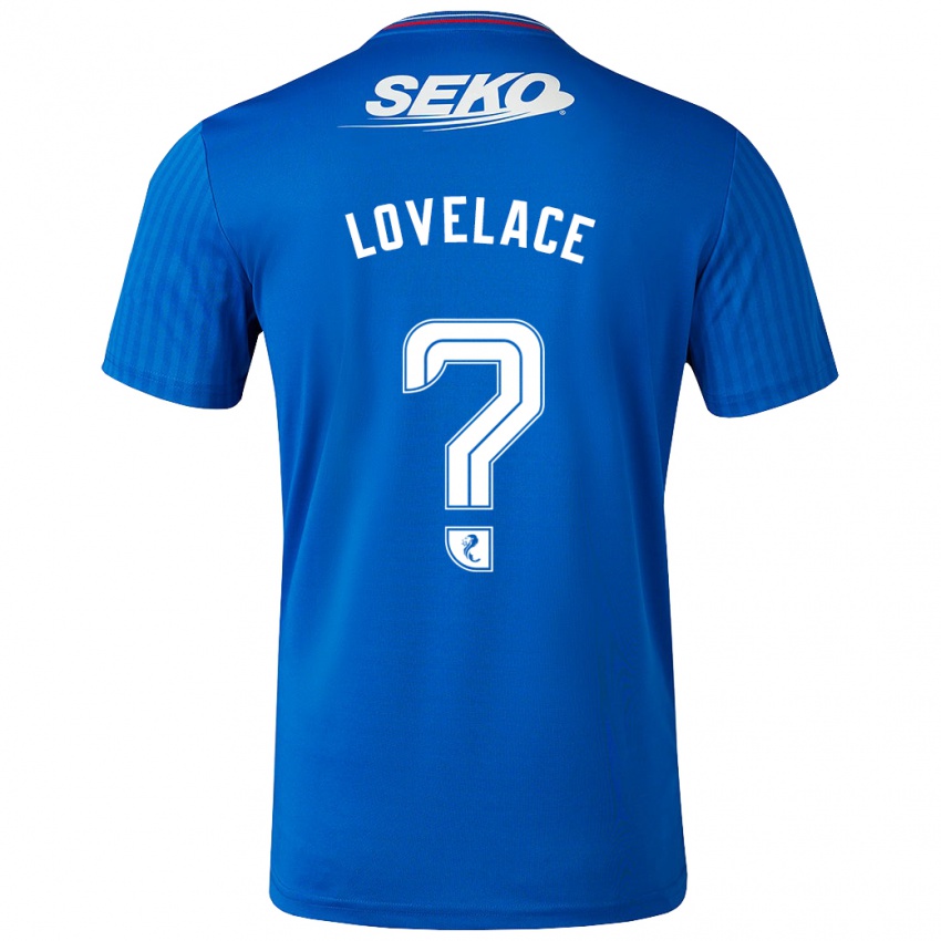 Kvinder Zak Lovelace #0 Blå Hjemmebane Spillertrøjer 2023/24 Trøje T-Shirt