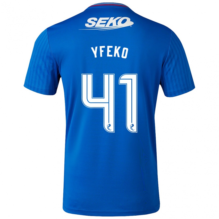 Kvinder Johnly Yfeko #41 Blå Hjemmebane Spillertrøjer 2023/24 Trøje T-Shirt