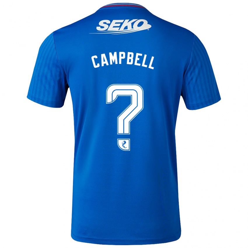 Kvinder Connor Campbell #0 Blå Hjemmebane Spillertrøjer 2023/24 Trøje T-Shirt