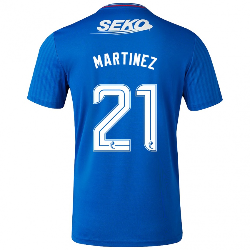 Kvinder Lisa Martinez #21 Blå Hjemmebane Spillertrøjer 2023/24 Trøje T-Shirt