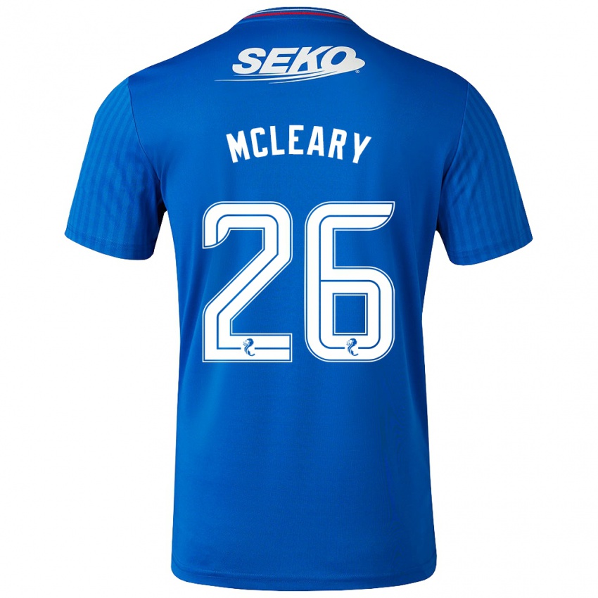 Kvinder Jodi Mcleary #26 Blå Hjemmebane Spillertrøjer 2023/24 Trøje T-Shirt