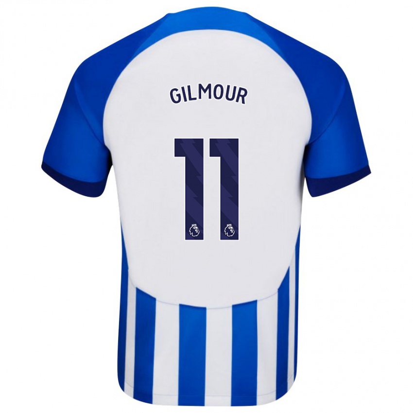 Kvinder Billy Gilmour #11 Blå Hjemmebane Spillertrøjer 2023/24 Trøje T-Shirt
