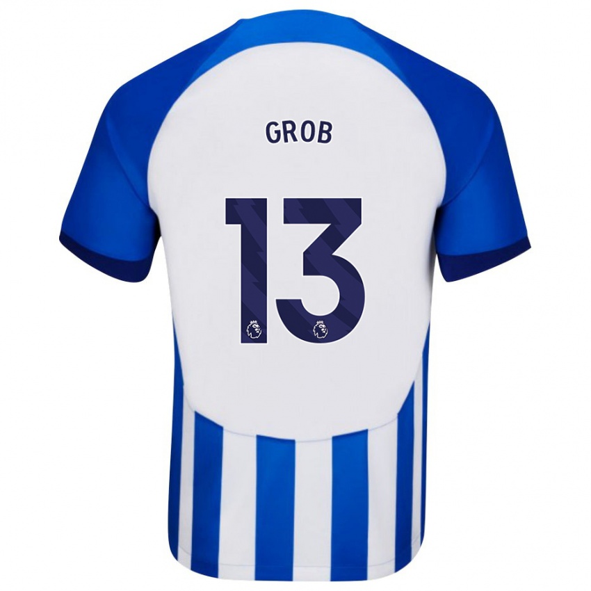 Kvinder Pascal Groß #13 Blå Hjemmebane Spillertrøjer 2023/24 Trøje T-Shirt