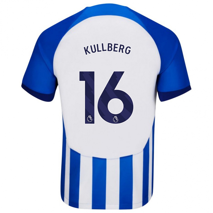 Kvinder Emma Nanny Charlotte Kullberg #16 Blå Hjemmebane Spillertrøjer 2023/24 Trøje T-Shirt