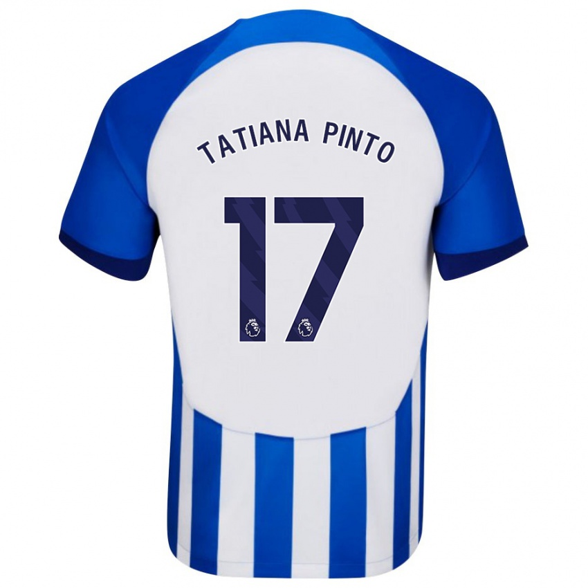 Kvinder Tatiana Vanessa Ferreira Pinto #17 Blå Hjemmebane Spillertrøjer 2023/24 Trøje T-Shirt
