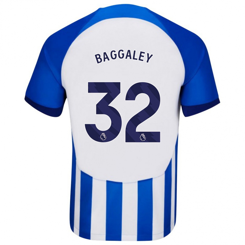 Kvinder Sophie Baggaley #32 Blå Hjemmebane Spillertrøjer 2023/24 Trøje T-Shirt