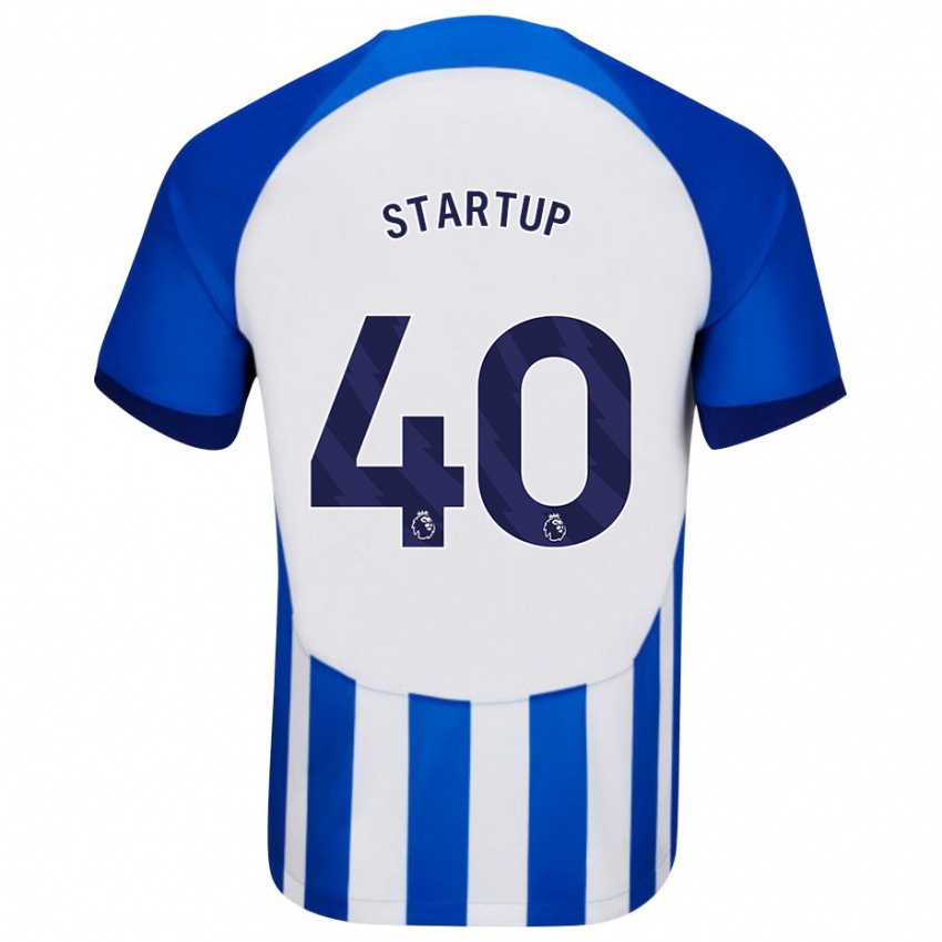 Kvinder Katie Startup #40 Blå Hjemmebane Spillertrøjer 2023/24 Trøje T-Shirt