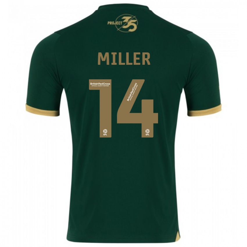 Kvinder Mickel Miller #14 Grøn Hjemmebane Spillertrøjer 2023/24 Trøje T-Shirt