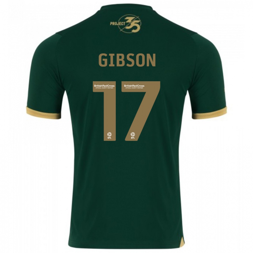 Kvinder Lewis Gibson #17 Grøn Hjemmebane Spillertrøjer 2023/24 Trøje T-Shirt