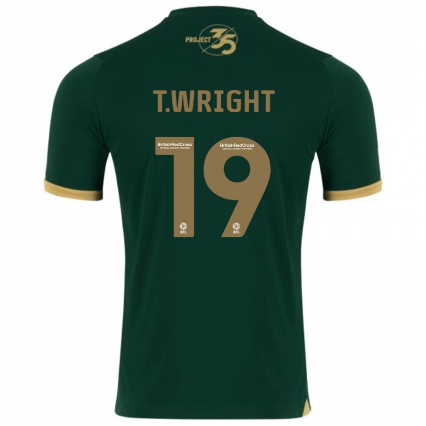 Kvinder Tyreik Wright #19 Grøn Hjemmebane Spillertrøjer 2023/24 Trøje T-Shirt