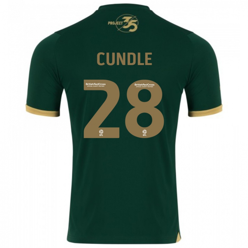 Kvinder Luke Cundle #28 Grøn Hjemmebane Spillertrøjer 2023/24 Trøje T-Shirt
