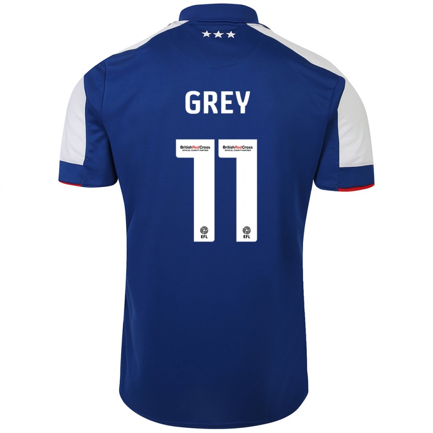 Kvinder Anna Grey #11 Blå Hjemmebane Spillertrøjer 2023/24 Trøje T-Shirt