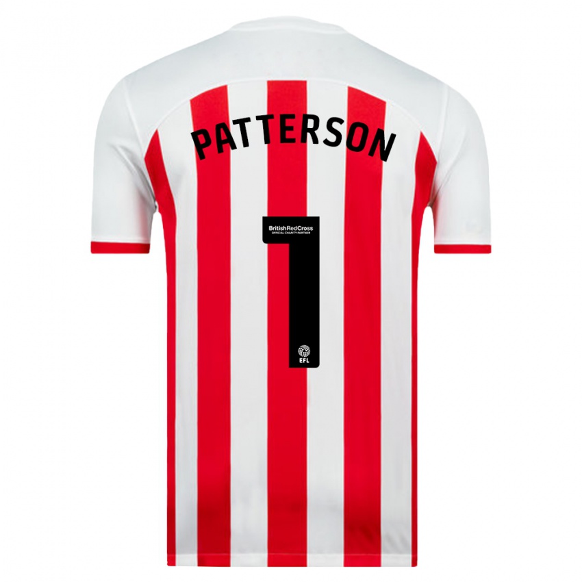 Kvinder Anthony Patterson #1 Hvid Hjemmebane Spillertrøjer 2023/24 Trøje T-Shirt
