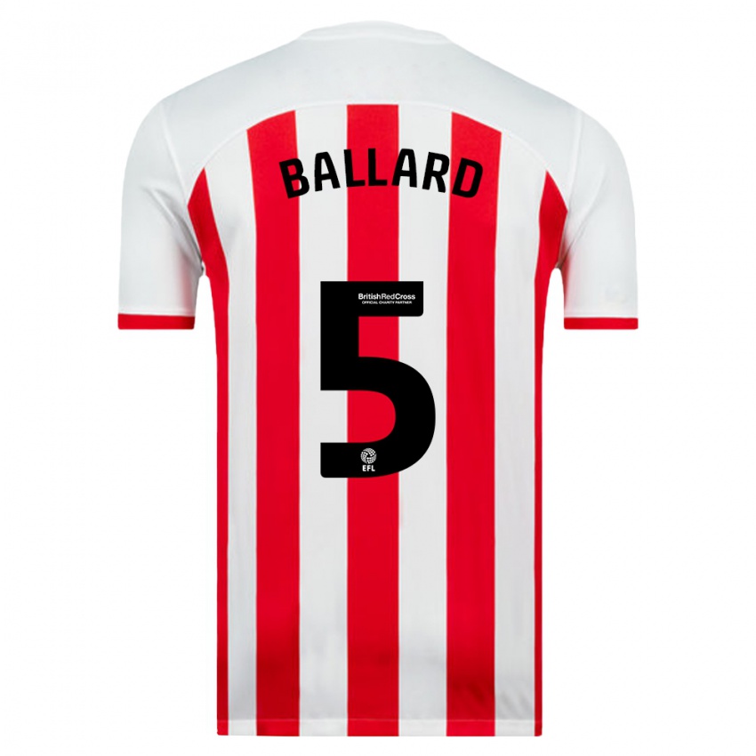 Kvinder Daniel Ballard #5 Hvid Hjemmebane Spillertrøjer 2023/24 Trøje T-Shirt