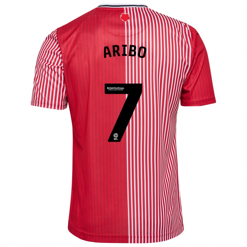 Kvinder Joe Aribo #7 Rød Hjemmebane Spillertrøjer 2023/24 Trøje T-Shirt