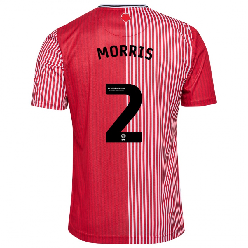 Kvinder Ella Morris #2 Rød Hjemmebane Spillertrøjer 2023/24 Trøje T-Shirt