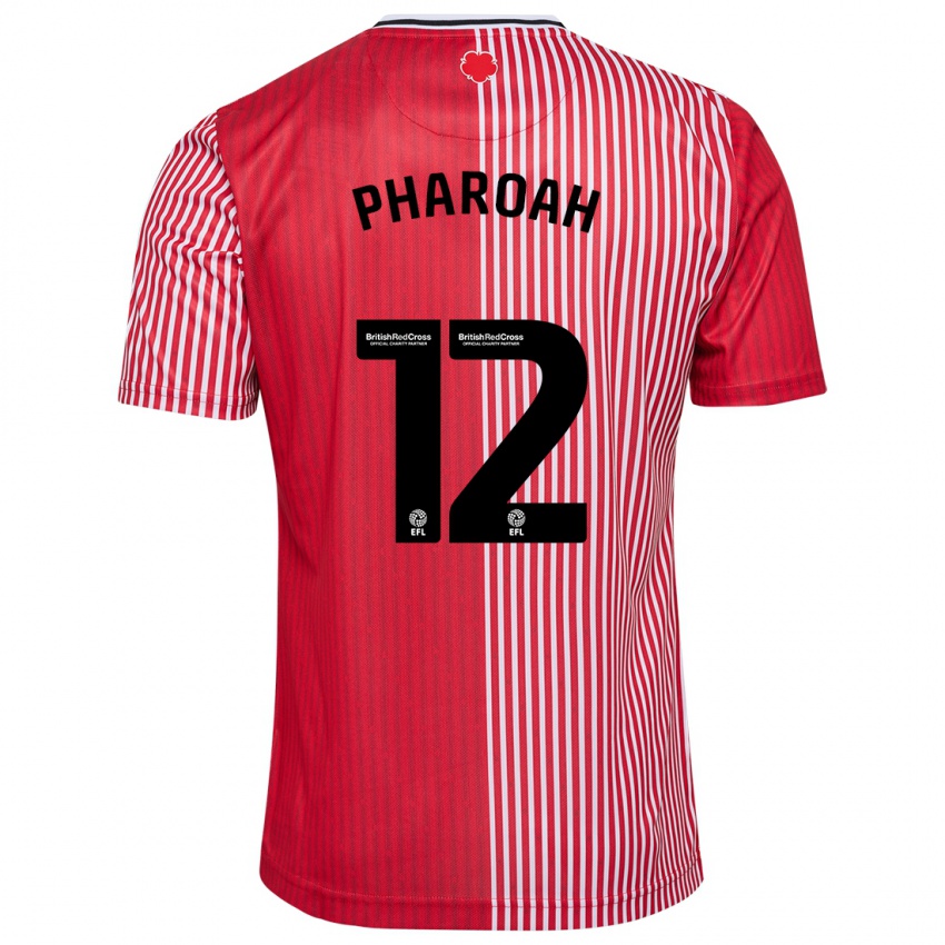 Kvinder Sophia Pharoah #12 Rød Hjemmebane Spillertrøjer 2023/24 Trøje T-Shirt