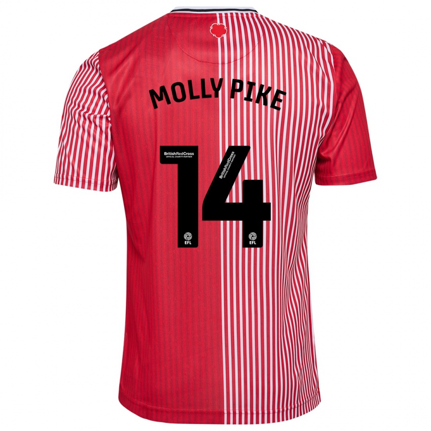 Kvinder Molly Pike #14 Rød Hjemmebane Spillertrøjer 2023/24 Trøje T-Shirt