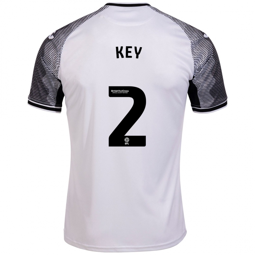 Kvinder Josh Key #2 Hvid Hjemmebane Spillertrøjer 2023/24 Trøje T-Shirt