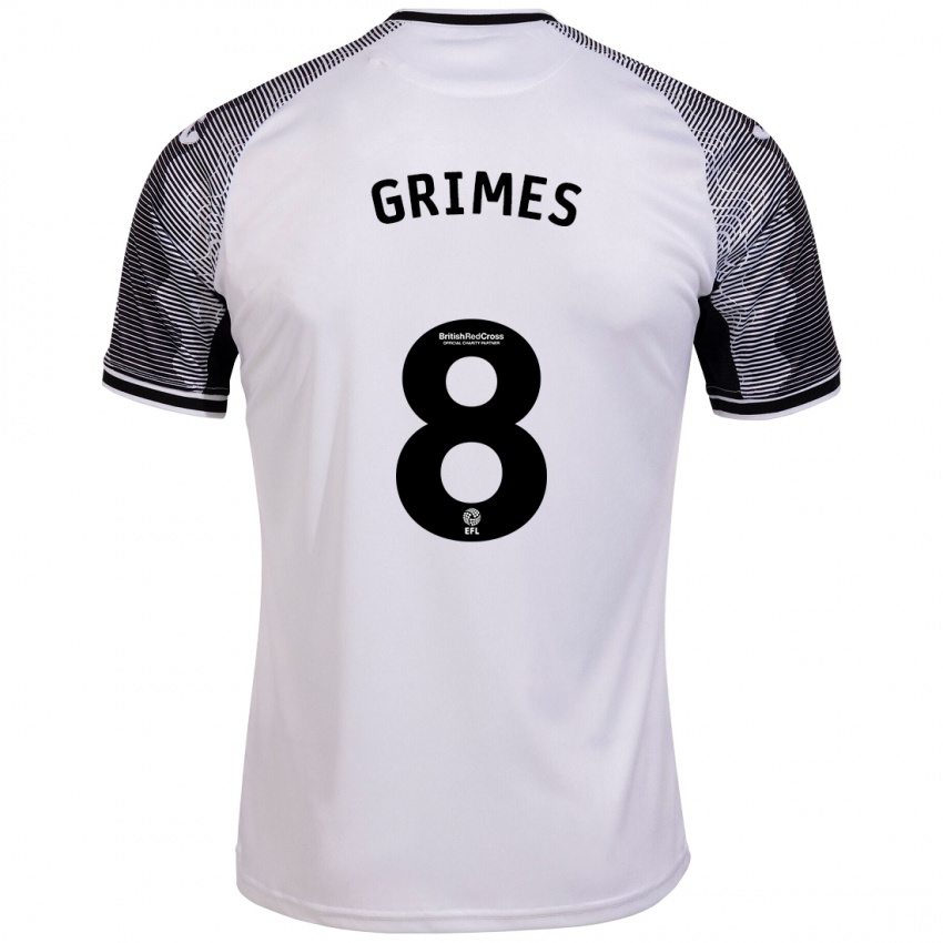 Kvinder Matt Grimes #8 Hvid Hjemmebane Spillertrøjer 2023/24 Trøje T-Shirt