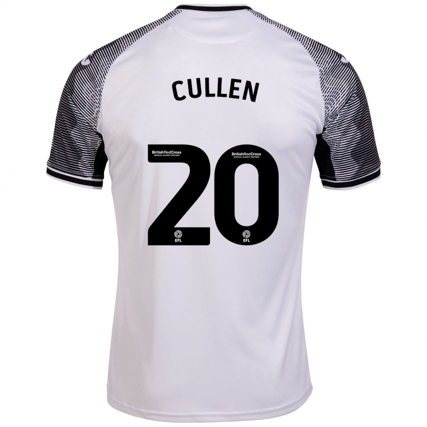 Kvinder Liam Cullen #20 Hvid Hjemmebane Spillertrøjer 2023/24 Trøje T-Shirt