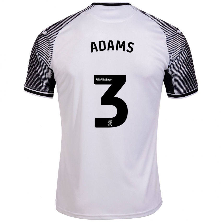Kvinder Sarah Adams #3 Hvid Hjemmebane Spillertrøjer 2023/24 Trøje T-Shirt