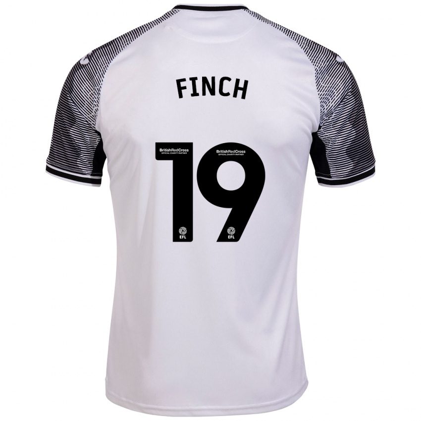 Kvinder Lucy Finch #19 Hvid Hjemmebane Spillertrøjer 2023/24 Trøje T-Shirt