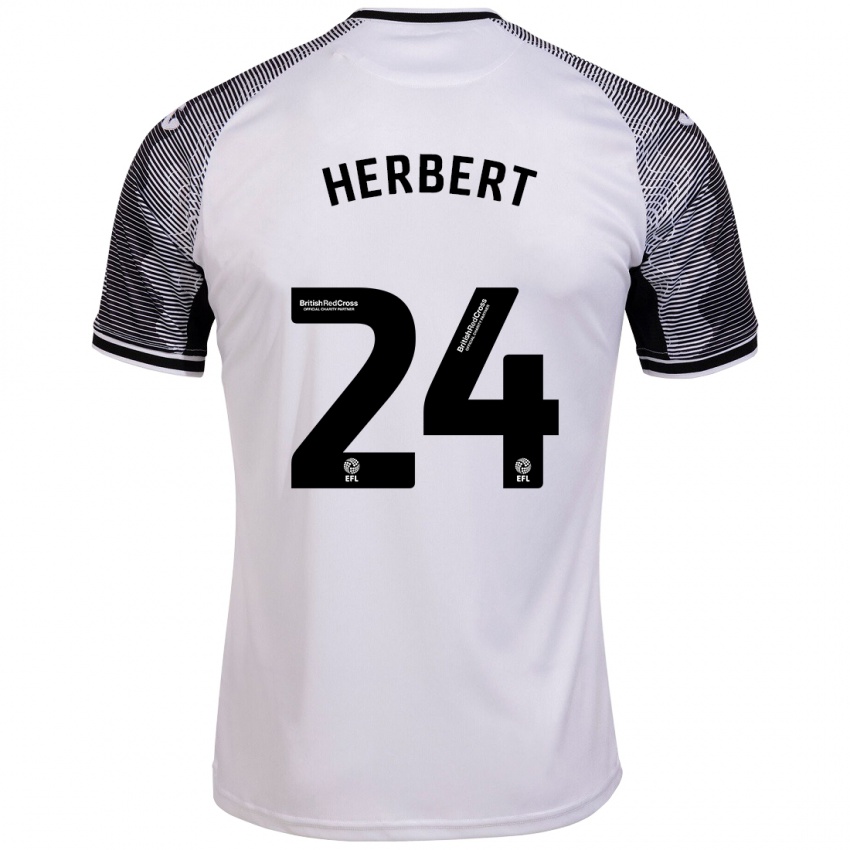 Kvinder Chelsea Herbert #24 Hvid Hjemmebane Spillertrøjer 2023/24 Trøje T-Shirt