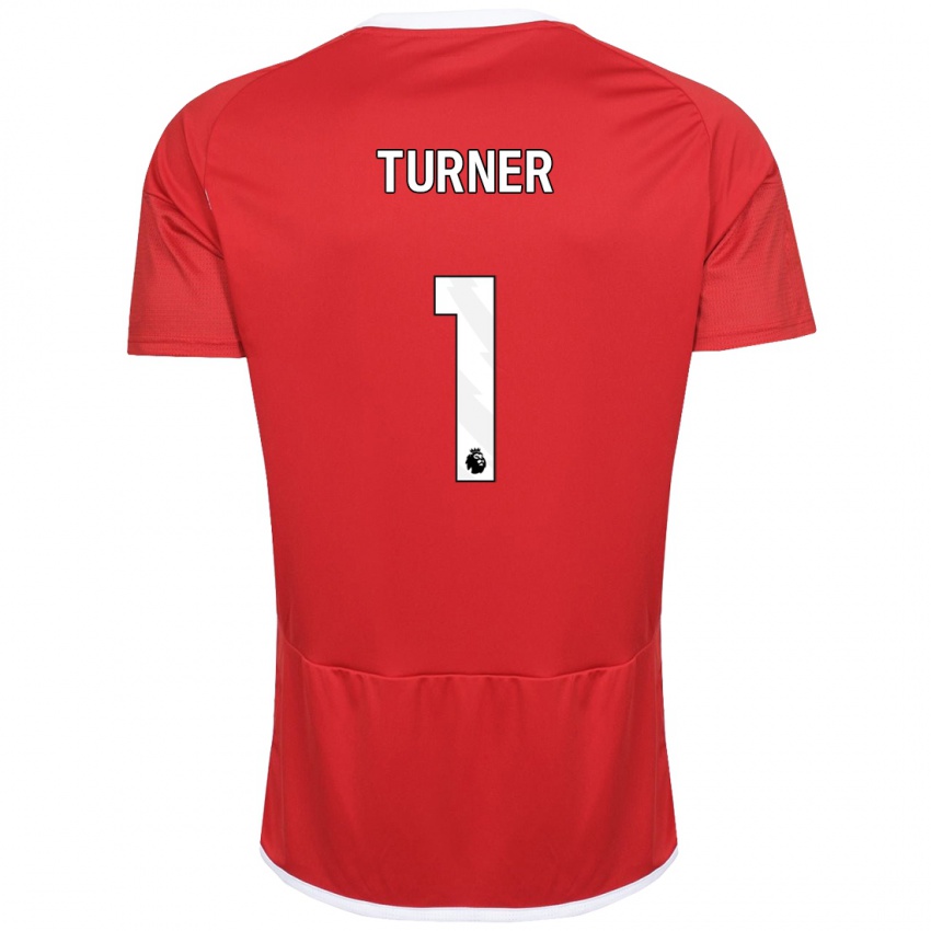 Kvinder Matt Turner #1 Rød Hjemmebane Spillertrøjer 2023/24 Trøje T-Shirt