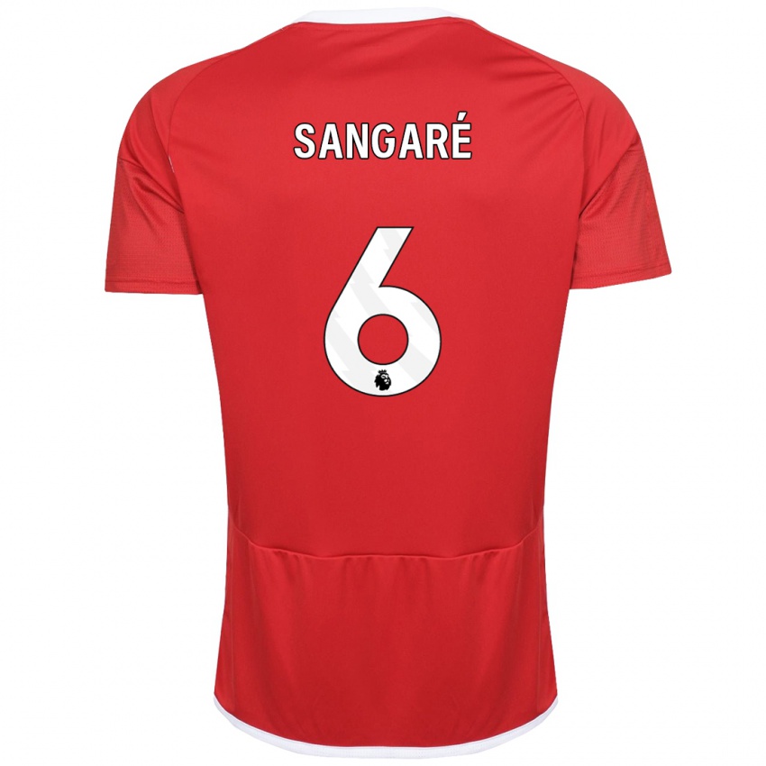 Kvinder Ibrahim Sangare #6 Rød Hjemmebane Spillertrøjer 2023/24 Trøje T-Shirt