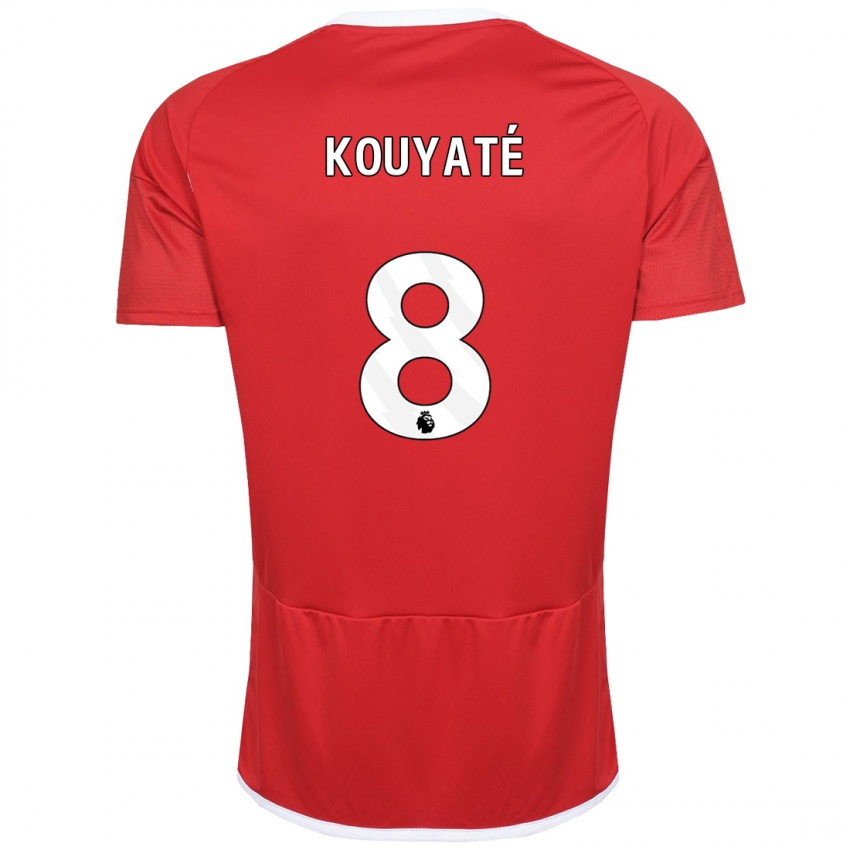 Kvinder Cheikhou Kouyate #8 Rød Hjemmebane Spillertrøjer 2023/24 Trøje T-Shirt