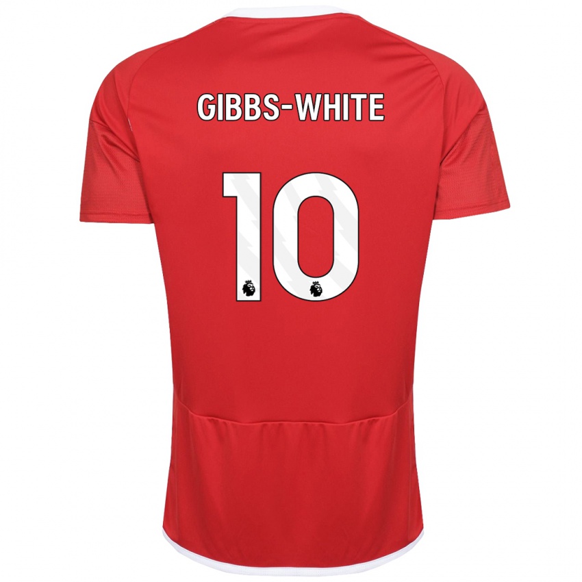 Kvinder Morgan Gibbs-White #10 Rød Hjemmebane Spillertrøjer 2023/24 Trøje T-Shirt