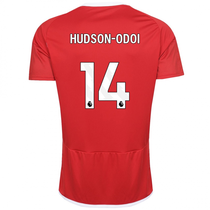 Kvinder Callum Hudson-Odoi #14 Rød Hjemmebane Spillertrøjer 2023/24 Trøje T-Shirt