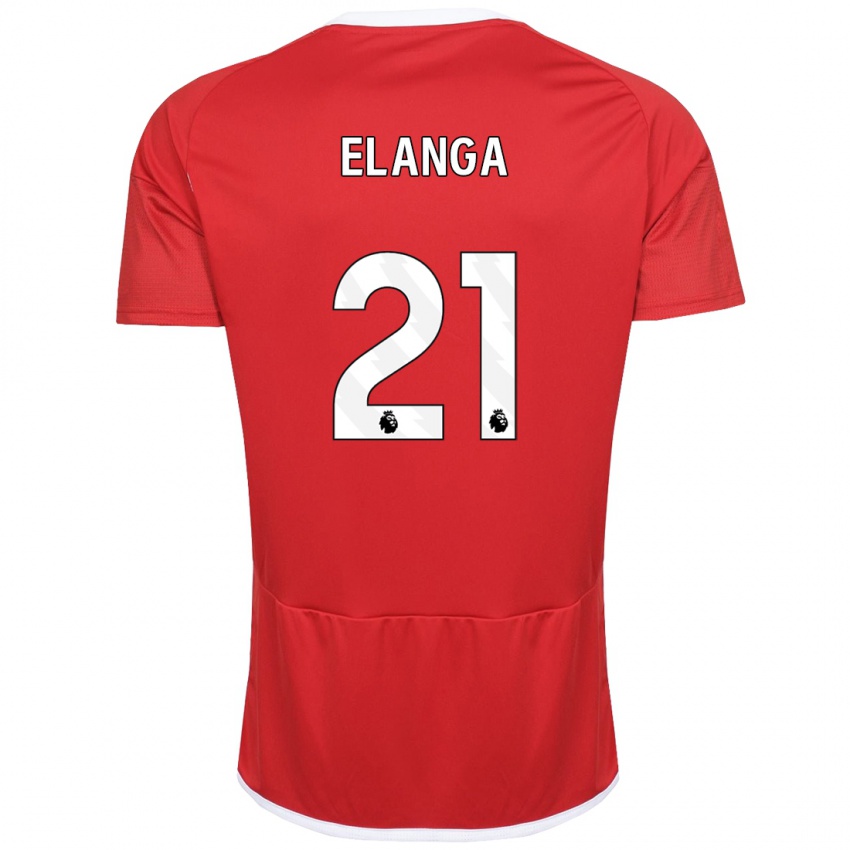 Kvinder Anthony Elanga #21 Rød Hjemmebane Spillertrøjer 2023/24 Trøje T-Shirt