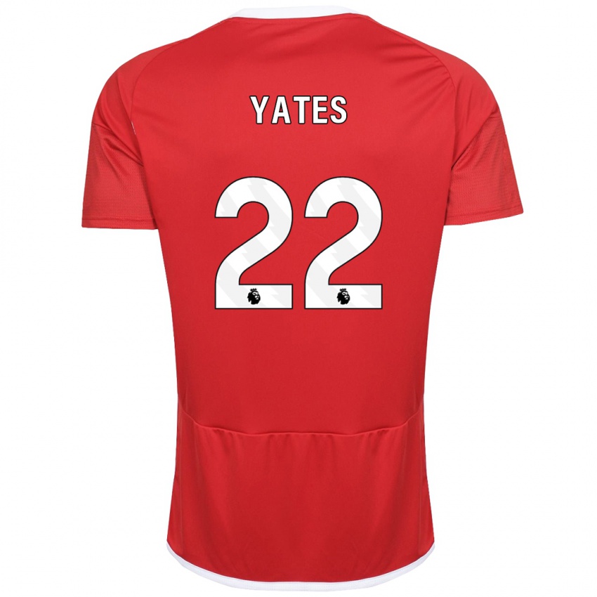 Kvinder Ryan Yates #22 Rød Hjemmebane Spillertrøjer 2023/24 Trøje T-Shirt