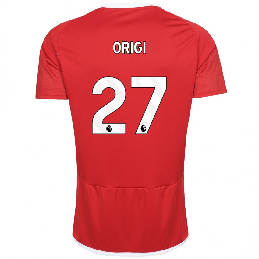 Kvinder Divock Origi #27 Rød Hjemmebane Spillertrøjer 2023/24 Trøje T-Shirt