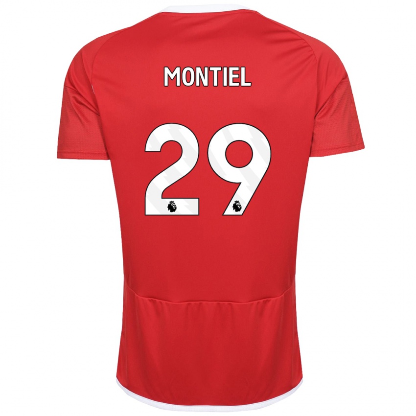 Kvinder Gonzalo Montiel #29 Rød Hjemmebane Spillertrøjer 2023/24 Trøje T-Shirt
