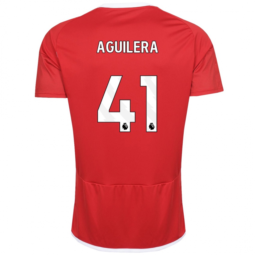 Kvinder Brandon Aguilera #41 Rød Hjemmebane Spillertrøjer 2023/24 Trøje T-Shirt
