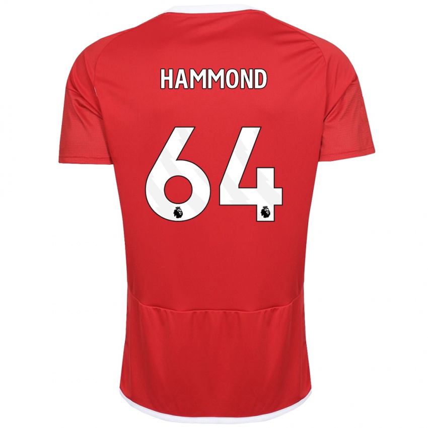 Kvinder Ben Hammond #64 Rød Hjemmebane Spillertrøjer 2023/24 Trøje T-Shirt