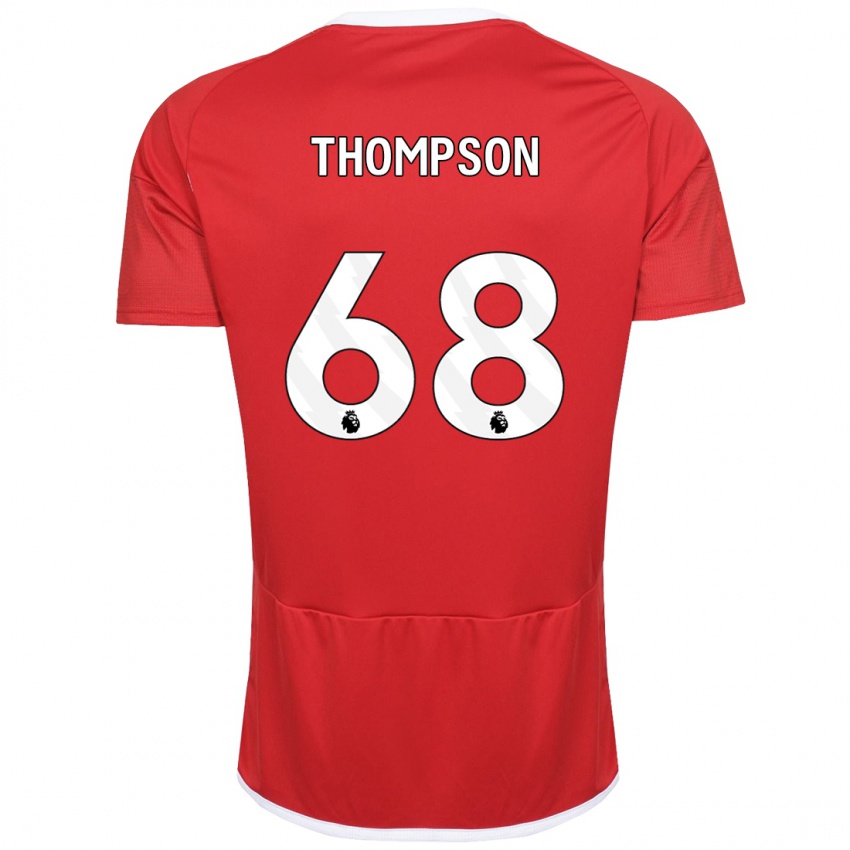 Kvinder Jack Thompson #68 Rød Hjemmebane Spillertrøjer 2023/24 Trøje T-Shirt