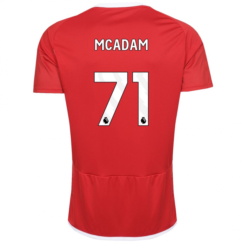 Kvinder Kyle Mcadam #71 Rød Hjemmebane Spillertrøjer 2023/24 Trøje T-Shirt