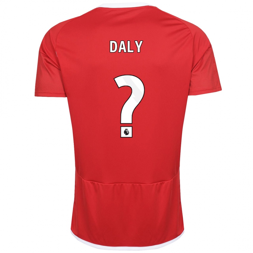 Kvinder Cormac Daly #0 Rød Hjemmebane Spillertrøjer 2023/24 Trøje T-Shirt