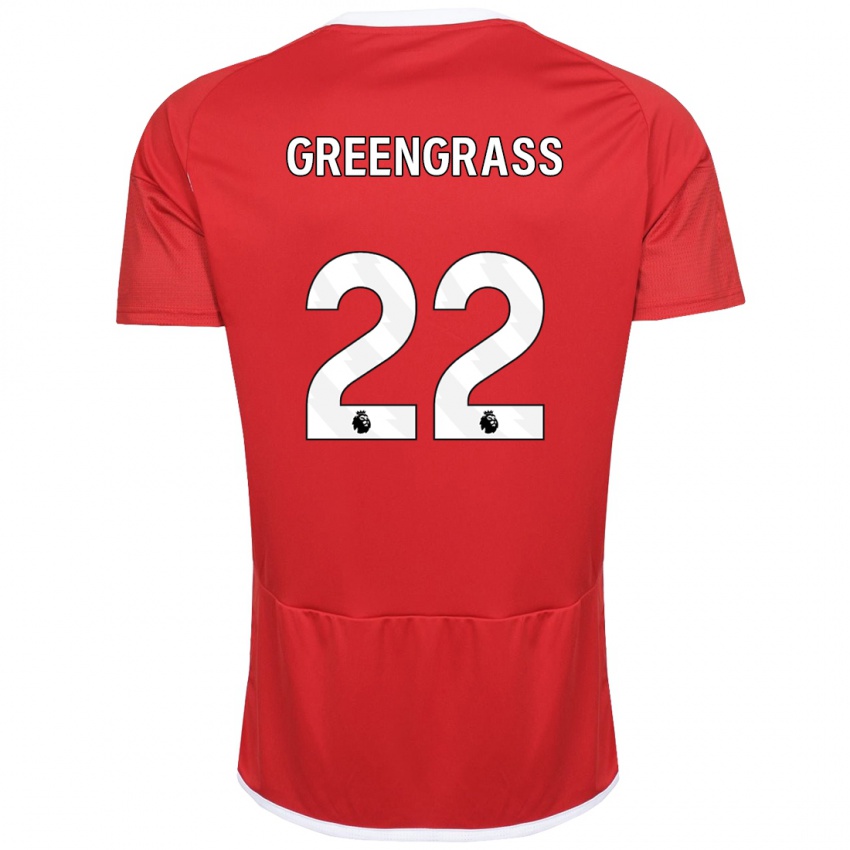 Kvinder Charlotte Greengrass #22 Rød Hjemmebane Spillertrøjer 2023/24 Trøje T-Shirt