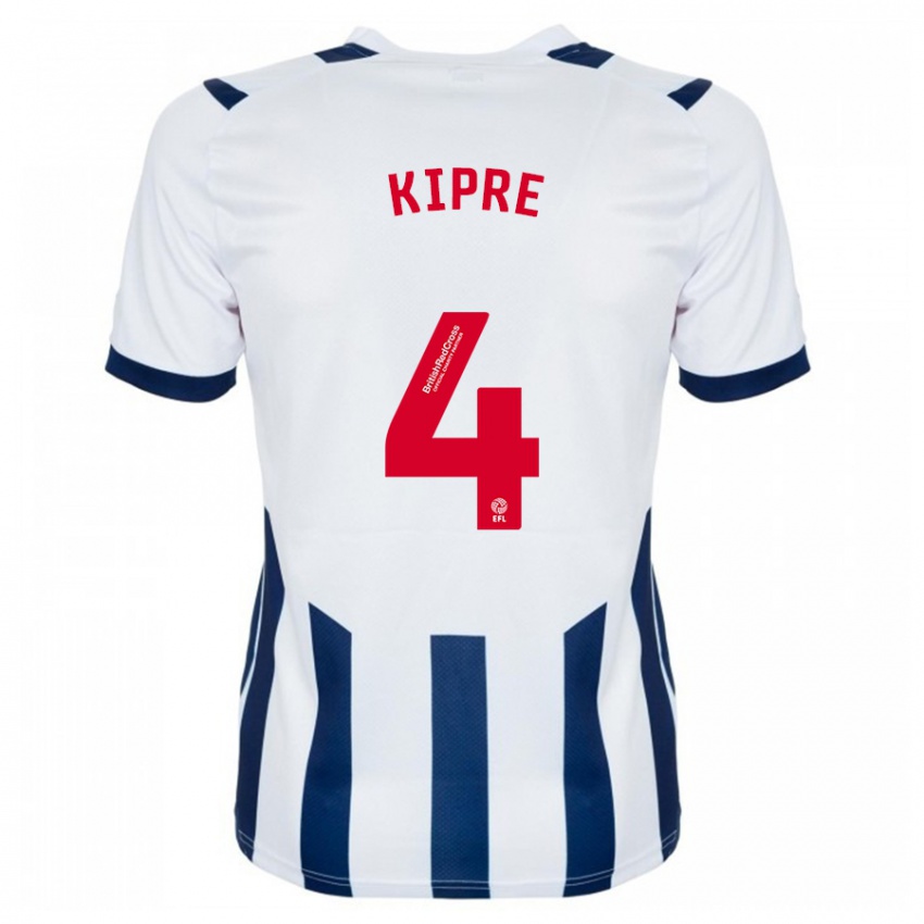 Kvinder Cédric Kipré #4 Hvid Hjemmebane Spillertrøjer 2023/24 Trøje T-Shirt