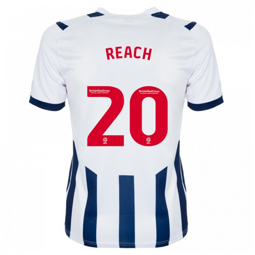 Kvinder Adam Reach #20 Hvid Hjemmebane Spillertrøjer 2023/24 Trøje T-Shirt