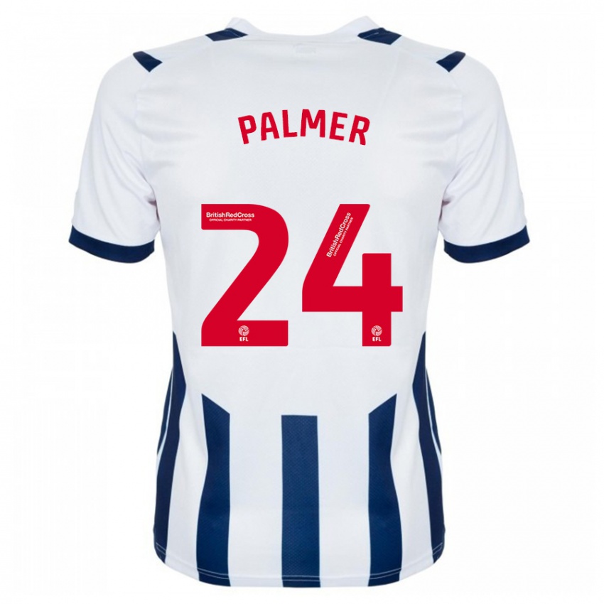 Kvinder Alex Palmer #24 Hvid Hjemmebane Spillertrøjer 2023/24 Trøje T-Shirt