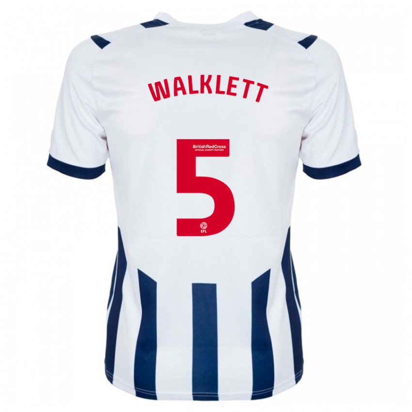 Kvinder Kerry Walklett #5 Hvid Hjemmebane Spillertrøjer 2023/24 Trøje T-Shirt