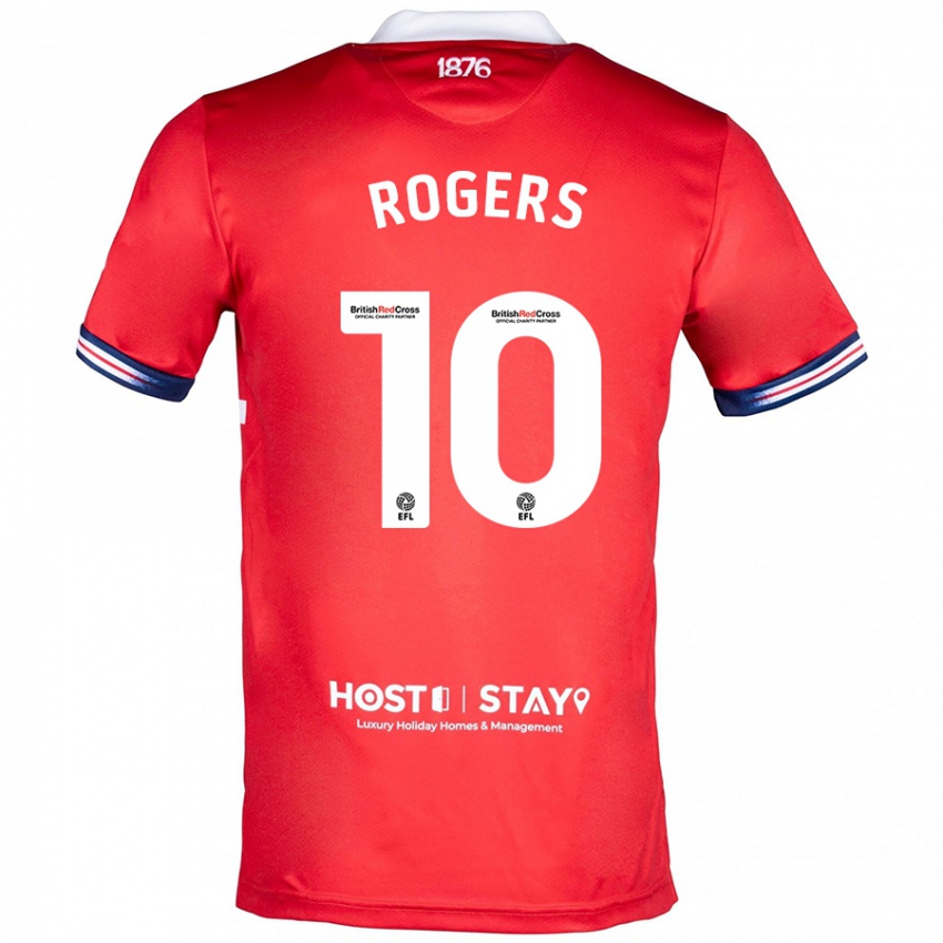 Kvinder Morgan Rogers #10 Rød Hjemmebane Spillertrøjer 2023/24 Trøje T-Shirt